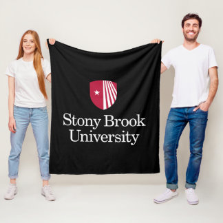 Stony Brook University | Woordmerk Fleece Deken