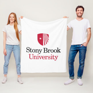 Stony Brook University | Woordmerk Fleece Deken