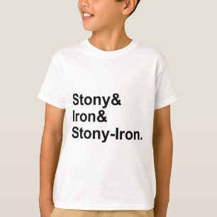 Stony & Iron & Stony-Iron Soorten metabolieten T-shirt
