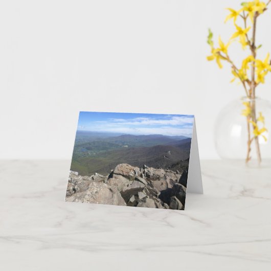 Stony Man Cliffs in het Shenandoah National Park Kaart (Gele Bloem)