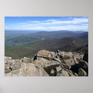 Stony Man Cliffs in het Shenandoah National Park Poster