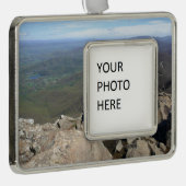 Stony Man Cliffs in het Shenandoah National Park Verzilverd Kader Ornament (Rechts)