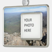 Stony Man Cliffs in het Shenandoah National Park Verzilverd Kader Ornament (Links)