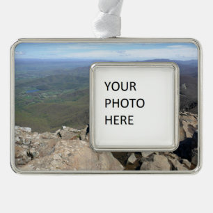 Stony Man Cliffs in het Shenandoah National Park Verzilverd Kader Ornament