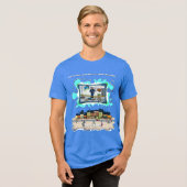 Stool Softener | Literal Wordplay Humor Tri-Blend Shirt (Voorkant volledig)