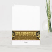 Stoom Aangedreven Wenskaart Kaart (Achterkant)