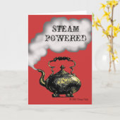 Stoom Aangedreven Wenskaart Kaart (Gele Bloem)