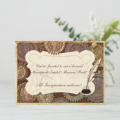 Stoom Elegantie Steampunk BAL CONVENTIE EXPOSITIE Kaart (Staand voorkant)