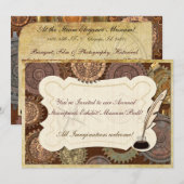 Stoom Elegantie Steampunk BAL CONVENTIE EXPOSITIE Kaart (Voorkant / Achterkant)