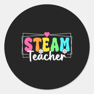 StOOM leraar terug naar school Stem leraar student Ronde Sticker