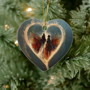 Stoom Punk Liefde Heart_Digital Art Decoration Keramisch Ornament