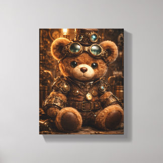 Stoom Punk Steve Opgespannen Canvas Print