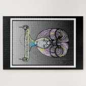 Stoom punk stijl Rococo dame illustratie Legpuzzel (Horizontaal)