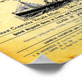 stoomafdruk - Clyde Steamship Company Poster (Hoek)