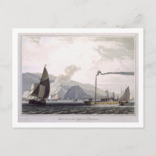 Stoomboot op de Clyde bij Dumbarton, van 'A Vo Briefkaart