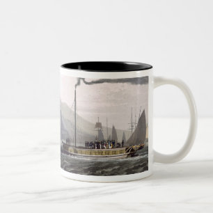 Stoomboot op de Clyde bij Dumbarton, van 'A Vo Tweekleurige Koffiemok