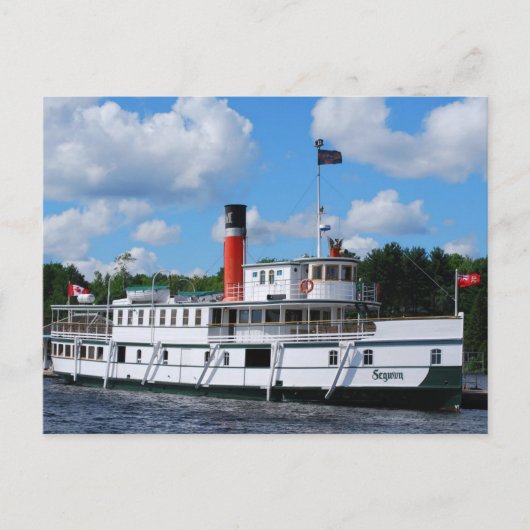 Stoomboot Segwun Briefkaart (Voorkant)