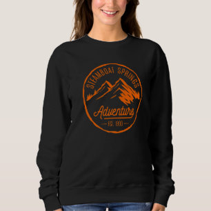 Stoomboot Springs Colorado bergen rivieren warme b Trui