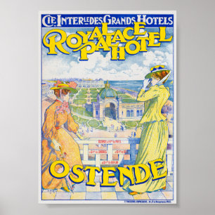 Stoomboot Zürichmeer Vintage Poster 1900