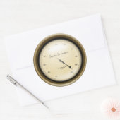 Stoomdrukmeter Steampunk Industrial Ronde Sticker (Envelop)