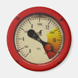 Stoomdrukmeter - waarschuwing! Magneet