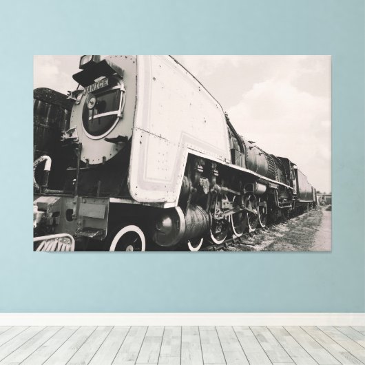 Stoomengine Canvas Afdruk (Insitu (Houten vloer))