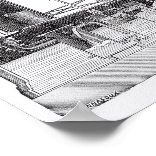 Stoomengine Poster (Hoek)