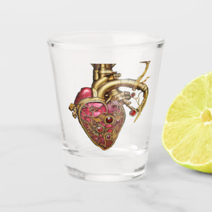 Stoomhart Anatomische Robijnen en Tandwielen Shot Glas