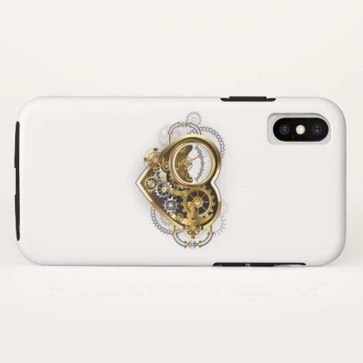 Stoomhart met een Manometer Case-Mate iPhone Case (Achterkant (horizontaal))