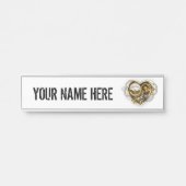 Stoomhart met een Manometer Deurbordje (Voorkant)