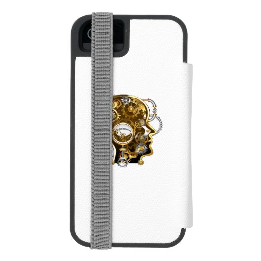 Stoomhart met een Manometer Incipio iPhone Portemonnee Hoesje (Agenda Achterkant)