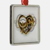 Stoomhart met een Manometer Metalen Ornament (Rechts)