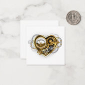 Stoomhart met een Manometer Notitiekaartje (Voorkant / Achterkant in situ)