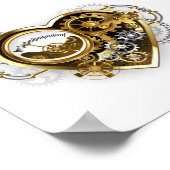 Stoomhart met een Manometer Poster (Hoek)