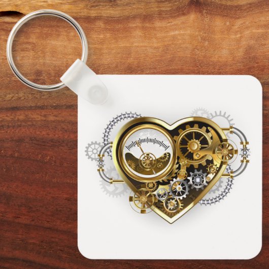 Stoomhart met een Manometer Sleutelhanger (Voorkant)