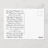 Stoomjacht Margarita 1900's Briefkaart (Achterkant)