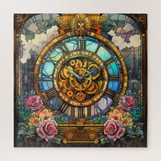 Stoomklok Toren Puzzel (Verticaal)