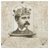 Stoomklokwerk hersensnorbart man stof (Close Up)