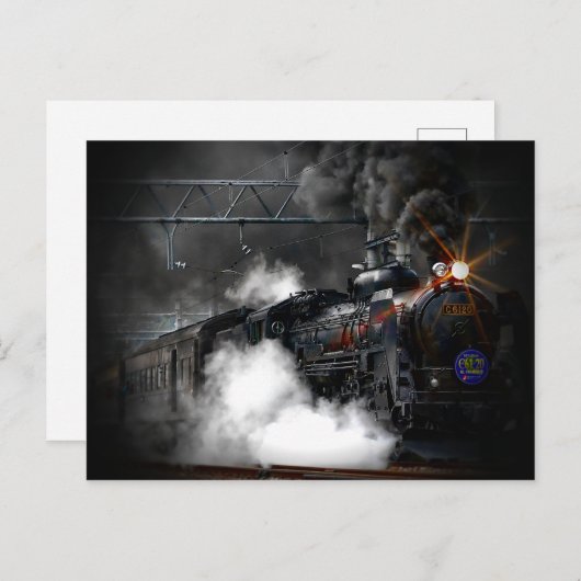 -stoomlocomotief briefkaart (Voorkant / Achterkant)