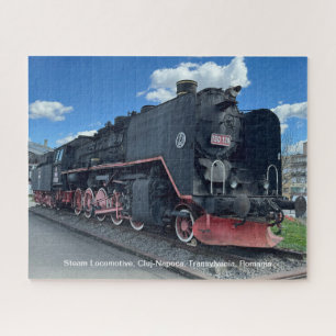 Stoomlocomotief, Cluj-Napoca, Roemenië, op een Legpuzzel