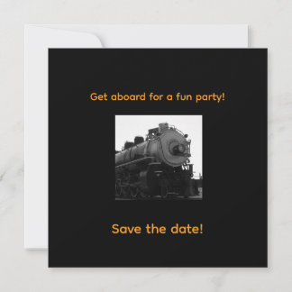 Stoomlocomotief Feest Uitnodiging