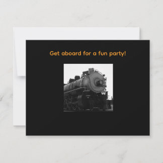 Stoomlocomotief Feest Uitnodiging