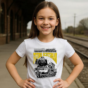 Stoomlocomotief Flying Scotsman. 1923 LNER Trein T-shirt