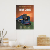  stoomlocomotief naar het Poster van Moskou (Keuken)