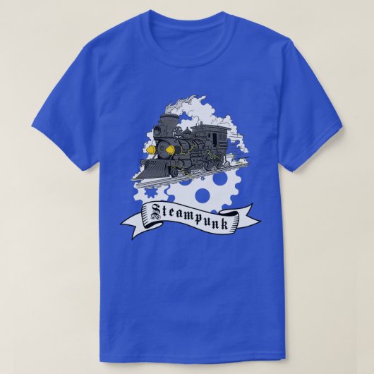 Stoomlocomotief steampunk t-shirt (Design voorkant)