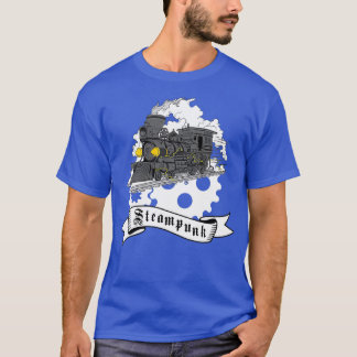 Stoomlocomotief steampunk t-shirt