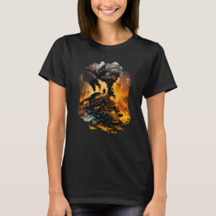 Stoomlocomotief Trein Spoorweg Spoorweg Stoomlocom T-shirt