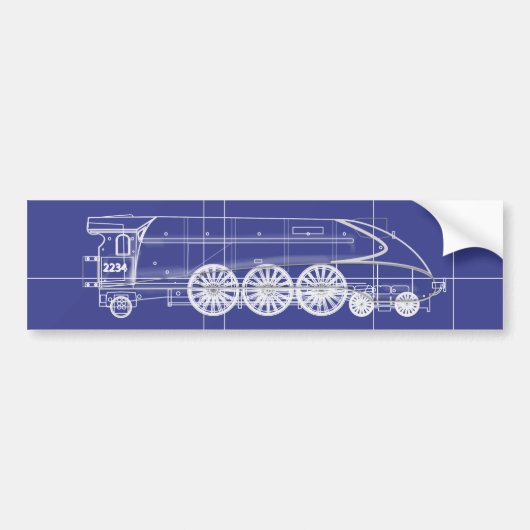 Stoommachine Bumpersticker (Voorkant)