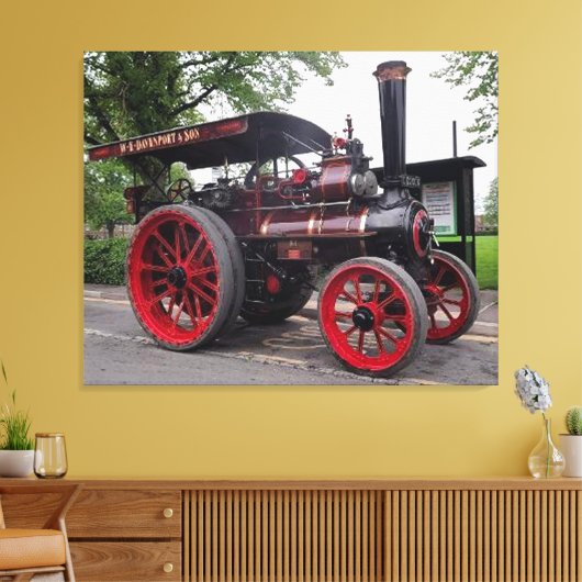 STOOMMACHINE CANVAS AFDRUK (Insitu (Woonkamer))