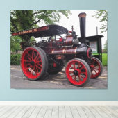 STOOMMACHINE CANVAS AFDRUK (Insitu (Houten vloer))